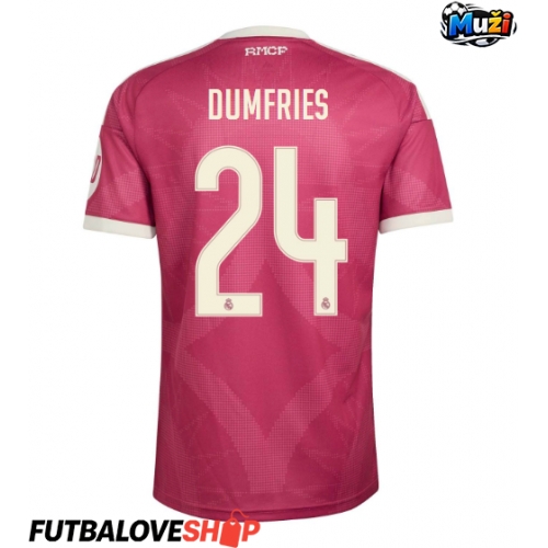 Dres Real Madrid Denzel Dumfries #24 Tretina 2026-27 Krátky Rukáv